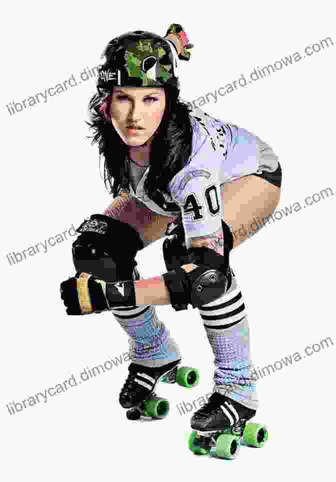 A Derby Girl Trains On A Roller Rink, Her Muscles Engaged As She Practices Skating And Blocking Techniques. Roller Derby For Beginners : How To Get Started Tearing It Up At The Roller Rink