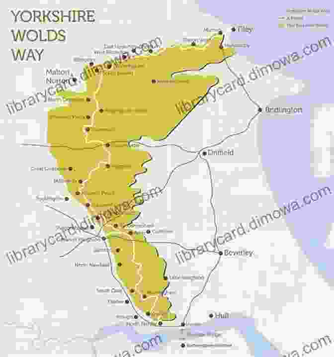 Map Of The Yorkshire Wolds Way The Yorkshire Wolds Way A Discovery Guide