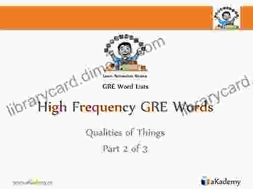 High Frequency GRE Words: Qualities of Things Part 2 of 3 (GRE Word Lists 5)